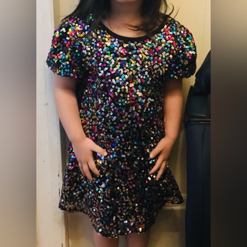 Sequin T-Shirt and Skirt Set, 2-Piece.